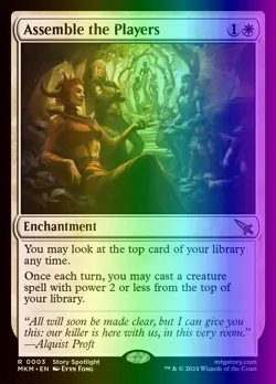 MTG Assemble the Players (3/462) Murders at Karlov Manor LP FOIL - Image 1