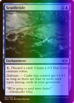 MTG Magic the Gathering Scuttletide (61/767) Modern Horizons 2 LP FOIL - Image 1