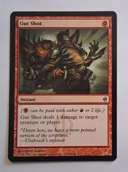 Magic MTG - Gut Shot - New Phyrexia - LP - Image 1