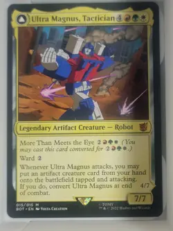 2022 MTG Magic The Gathering BOT Transformers #15 Ultra Magnus Tactician - Image 1