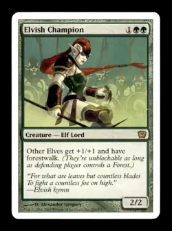MTG Elvish Champion LP Light Play Ninth Edition [84] - Image 1