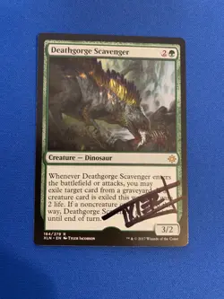 MTG Magic Deathgorge Scavenger Signed Artist Proof x1 Ixalan Tyler Jacobson - Image 1