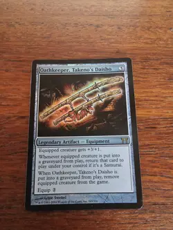 MTG ~ Oathkeeper, Takeno’s Daisho FOIL ~ Moderate Play Magic the Gathering - Image 1
