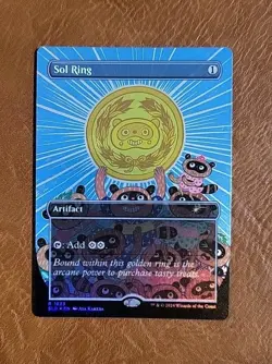 NM FOIL Borderless Sol Ring SLD #1833 Secret Lair 20 Ways to Win Commander Deck - Image 1