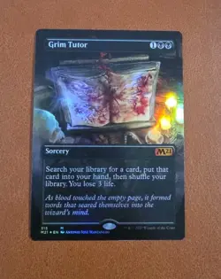 NM FOIL Borderless Grim Tutor #315 M21 Core Set 2021 - Image 1