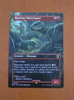 NM Borderless Hunting Velociraptor #004 REX Universes Beyond: Jurassic World - Image 1