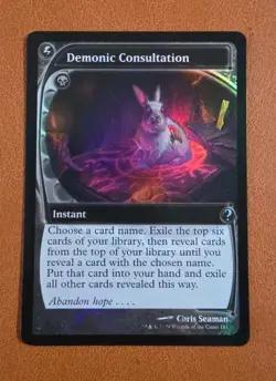 NM FOIL Demonic Consultation MB2 #181 Future Sight Frame Mystery Booster 2 - Image 1