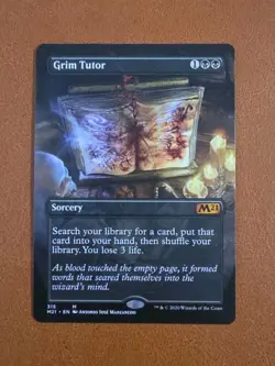 NM Borderless Grim Tutor #315 M21 Core Set 2021 - Image 1