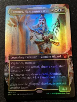 Temmet, Naktamun's Will - Foil - Borderless - DFC - MTG - NM - EN - 0004 - Image 1
