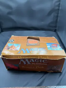Magic the Gathering MTG Empty Revised Booster Box Poor Condition - Image 1