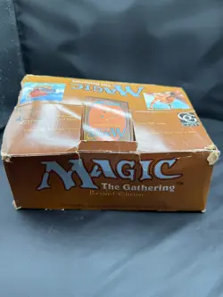 Magic the Gathering MTG Empty Revised Booster Box Poor Condition - Image 4