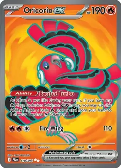 1x Oricorio ex - 110/094 - Ultra Rare NM-Mint Pokemon ME02 - Phantasmal Flames - Image 1
