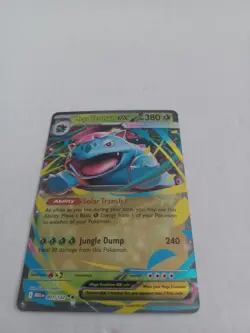 Mega Venusaur EX 003/132 Mega Evolution, English Pokemon Card, NM - Image 1