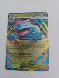 Mega Venusaur EX 003/132 Mega Evolution, English Pokemon Card, NM - Image 3