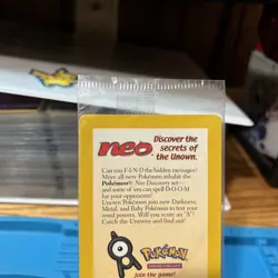 SEALED Entei 34 Reverse Holo Black Star Promo Pokemon Card 2001 VINTAGE - Image 3