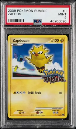 2009 POKEMON RUMBLE #8 ZAPDOS PSA 9 - Image 1