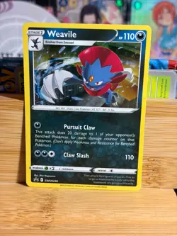WEAVILE SWSH246 Black Star Promo Cosmos Holo Pokemon TCG Lightly Played - Image 1