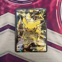 Pokemon TCG: Pikachu EX XY124 Full Art Holo XY Black Star Promo - Image 1