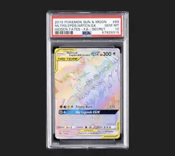 2019 POKEMON SUN MOON HIDDEN FATES MLTRS ZPDS ARTCN GX #69 FA-SECRET PSA 10 - Image 1
