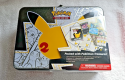 Pokemon 25th Anniversary Celebrations Treasure Chest Lunchbox Tin NEW/SEALED - Image 1
