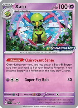 Pokemon Xatu (59/134) Scarlet & Violet Black Star Promos LP HOLO - Image 1
