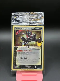 Greninja Gold Star Promo - SWSH144 Pokemon Holo Celebrations - SEALED - Image 1
