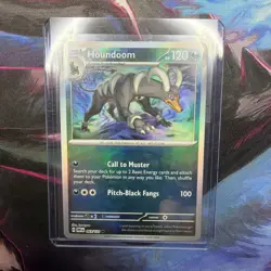 Houndoom 63/131 Pokemon TCG S&V Prismatic Evolutions Masterball Reverse Holo NM - Image 1