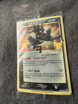 Greninja Gold Star Holo Promo SWSH144 Celebrations Black Star Pokemon - SEALED - Image 4