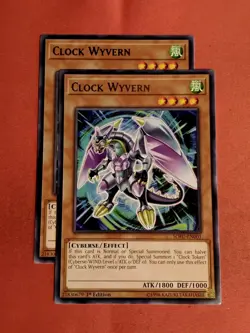 Clock Wyvern (x2) SOFU-EN001 Yu-Gi-Oh! 1st Edition Rare - Unplayed Mint+ - Image 1