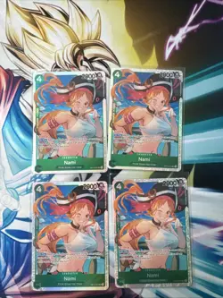 4x Nami OP14-031 SR The Azure Sea's Seven Foil NM English Playset One piece OP14 - Image 1