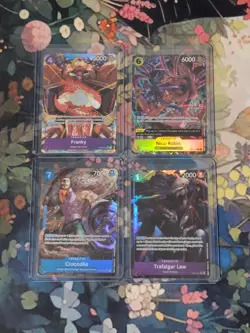 One Piece TCG Op-09 Set of 4 Alt Arts Wings of Captain English - Image 1