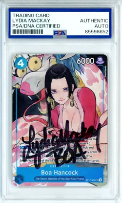 PSA Signed Lydia Mackay One Piece Boa Hancock (Illustration Box Vol.1) ST17-004 - Image 1