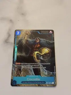 One Piece TCG English OP01-067 Crocodile Alt Art Parallel - Image 1