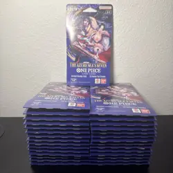 One Piece OP14 Sleeved Booster Pack The Azure Sea's Seven *30 Packs* New Sealed - Image 1