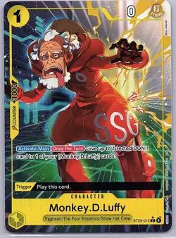 One Piece CCG Monkey.D.Luffy ST29-012 (C) Alt Art Starter Deck Egghead - Image 1