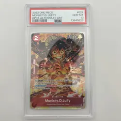 ONE PIECE OP01 MONKEY D. LUFFY ALT ART 024 PSA 10 - ENGLISH - ROMANCE DAWN - Image 3