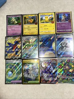 Pokemon Card Lot Mixed Cards Lot of 12 TCG Cards Holo Rare NM - Image 1