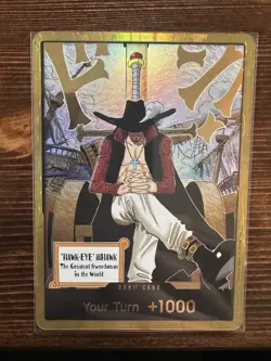 DON!! Card (Dracule Mihawk) (Gold) - The Azure Sea's Seven (OP14) - Image 1