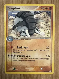 Donphan 40/110 EX Holon Phantoms - Uncommon Pokemon Card DMG - Image 1