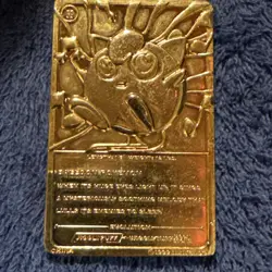 Pokemon Jigglypuff Trading Card Bar 23K Gold Plated 1999 Burger King Nintendo - Image 1