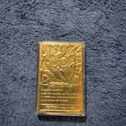 Pokemon Jigglypuff Trading Card Bar 23K Gold Plated 1999 Burger King Nintendo - Image 3