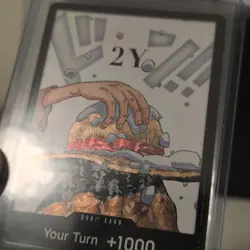 One Piece TCG 2Y Luffy Timeskip DON!! CARD Special Promo EN - Image 2