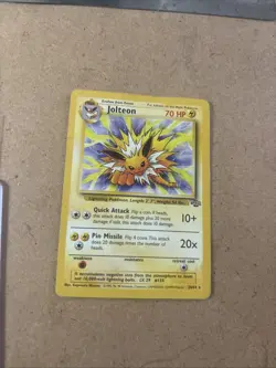 Pokemon TCG Jolteon Jungle Card 20/64 Regular Rare Non-Holo - Image 1