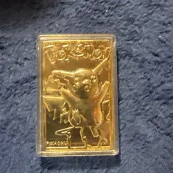Pokemon #25 Pikachu 23k Gold Plated Trading Card 1999 Burger King - Image 4