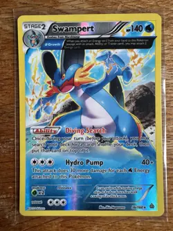 Swampert 36/160 MINT/NM Pokemon Cards XY - Primal Clash Reverse Holo - Image 1