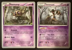 Trevenant 55/146 Phantump 54/146 World Championship 2014 Pokemon Card NM - Image 1