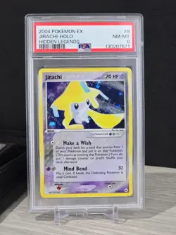 Pokemon Card TCG Jirachi 8/101 EX Hidden Legends 2004 Holo Rare PSA 8 NM - Image 3