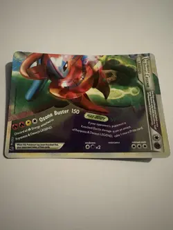 Rayquaza and Deoxys Legend Undaunted Card 90/90 Ozone Buster. Lower Bottom Half - Image 2