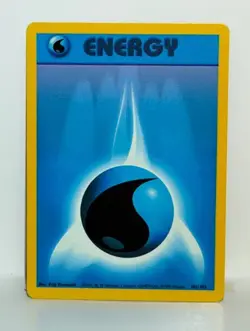 Water Energy 102/102 Pokemon Card TCG Base Set Unlimited Non Holo LP - Image 1