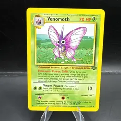 Venomoth 29/64 LP Non Holo Rare Vintage Jungle Pokemon Card TCG - Image 1